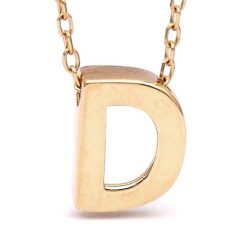 گردنبند طلا حرف D