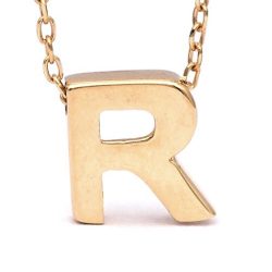 گردنبند طلا حرف R